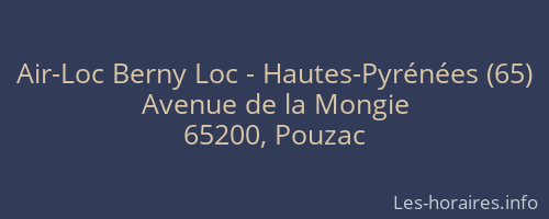 Air-Loc Berny Loc - Hautes-Pyrénées (65)