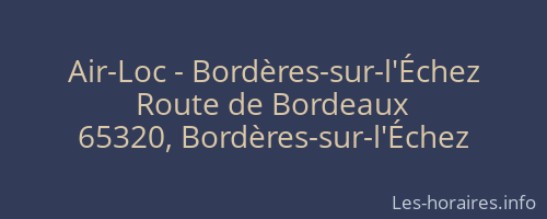Air-Loc - Bordères-sur-l'Échez