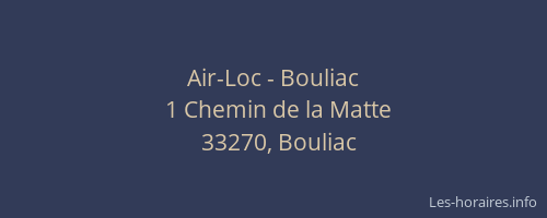 Air-Loc - Bouliac