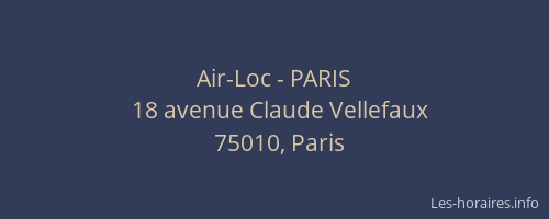 Air-Loc - PARIS