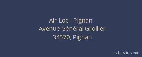 Air-Loc - Pignan