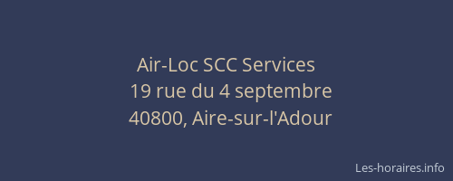 Air-Loc SCC Services
