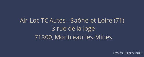 Air-Loc TC Autos - Sa&ocirc;ne-et-Loire (71)