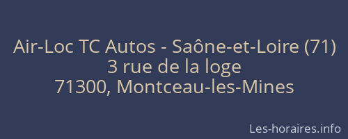 Air-Loc TC Autos - Saône-et-Loire (71)