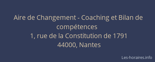 Aire de Changement - Coaching et Bilan de compétences