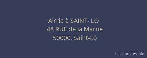 Airria &agrave; SAINT- LO