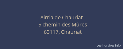 Airria de Chauriat