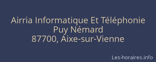 Airria Informatique Et Téléphonie