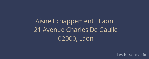 Aisne Echappement - Laon