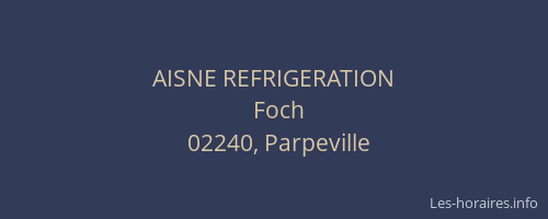 AISNE REFRIGERATION