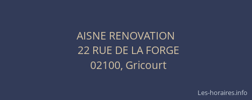 AISNE RENOVATION