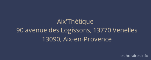Aix'Thétique