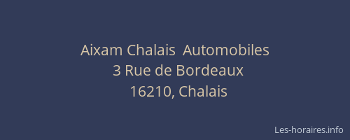 Aixam Chalais  Automobiles