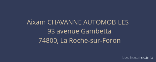 Aixam CHAVANNE AUTOMOBILES