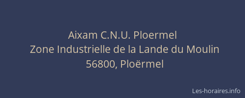 Aixam C.N.U. Ploermel