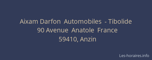 Aixam Darfon  Automobiles  - Tibolide
