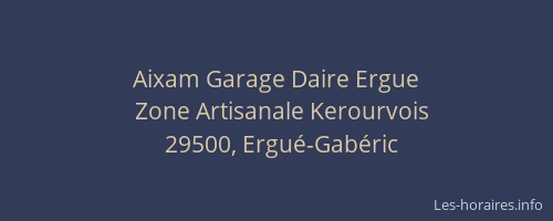 Aixam Garage Daire Ergue