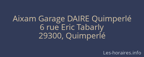 Aixam Garage DAIRE Quimperlé