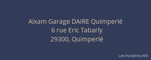 Aixam Garage DAIRE Quimperl&eacute;
