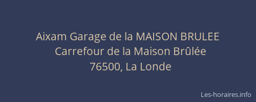 Aixam Garage de la MAISON BRULEE