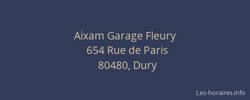 Aixam Garage Fleury