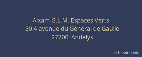 Aixam G.L.M. Espaces Verts