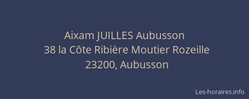 Aixam JUILLES Aubusson