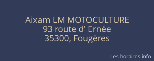Aixam LM MOTOCULTURE