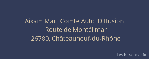Aixam Mac -Comte Auto  Diffusion