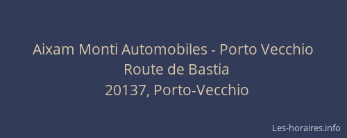 Aixam Monti Automobiles - Porto Vecchio