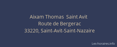 Aixam Thomas  Saint Avit