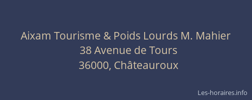 Aixam Tourisme & Poids Lourds M. Mahier