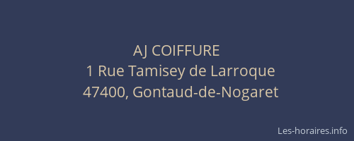AJ COIFFURE