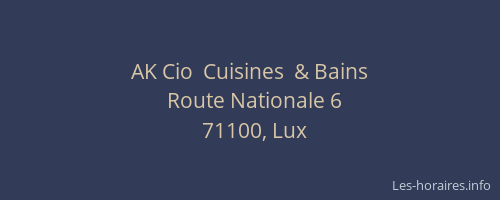 AK Cio  Cuisines  & Bains