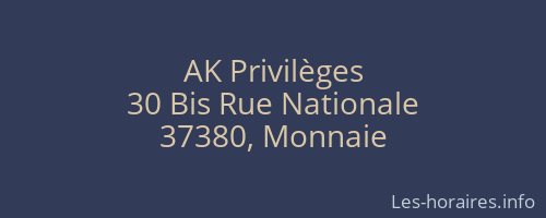 AK Privilèges