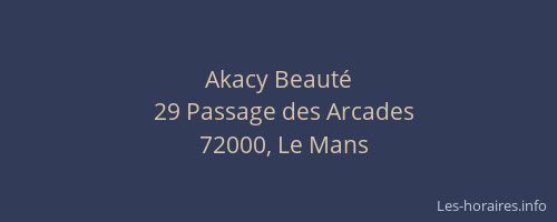 Akacy Beauté