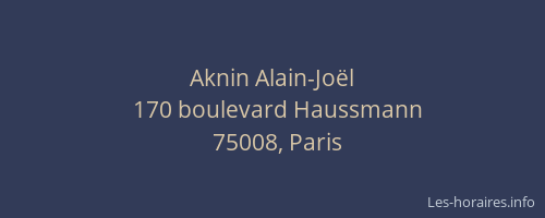 Aknin Alain-Joël