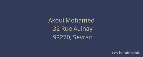 Akoui Mohamed