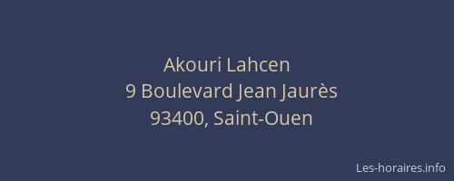 Akouri Lahcen