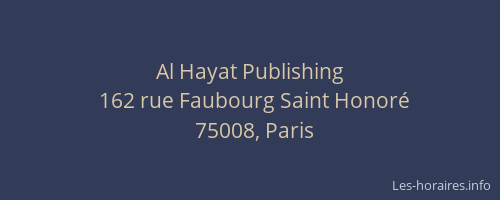 Al Hayat Publishing