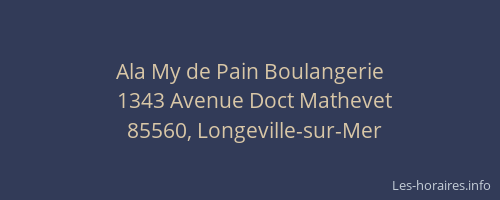 Ala My de Pain Boulangerie