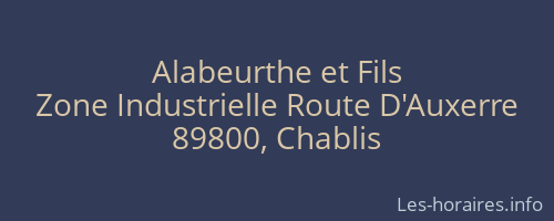Alabeurthe et Fils