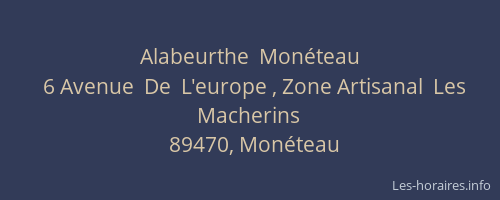 Alabeurthe  Monéteau