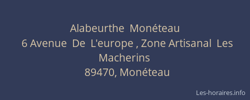 Alabeurthe  Mon&eacute;teau