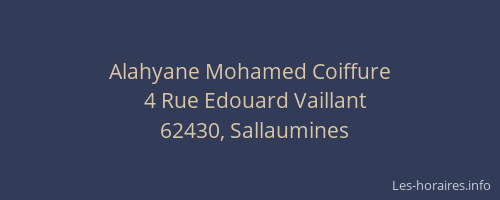 Alahyane Mohamed Coiffure
