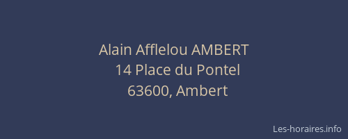 Alain Afflelou AMBERT