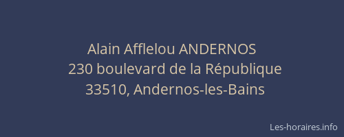Alain Afflelou ANDERNOS