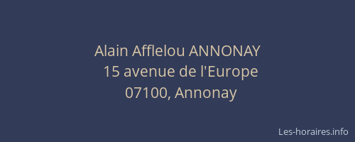 Alain Afflelou ANNONAY