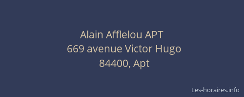 Alain Afflelou APT