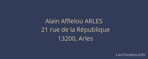 Alain Afflelou ARLES